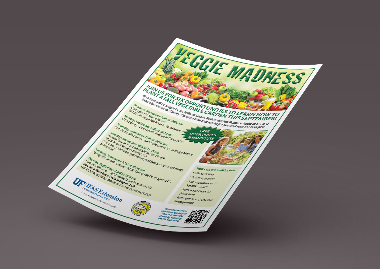 University of Florida Veggie Madness Flyer Printing