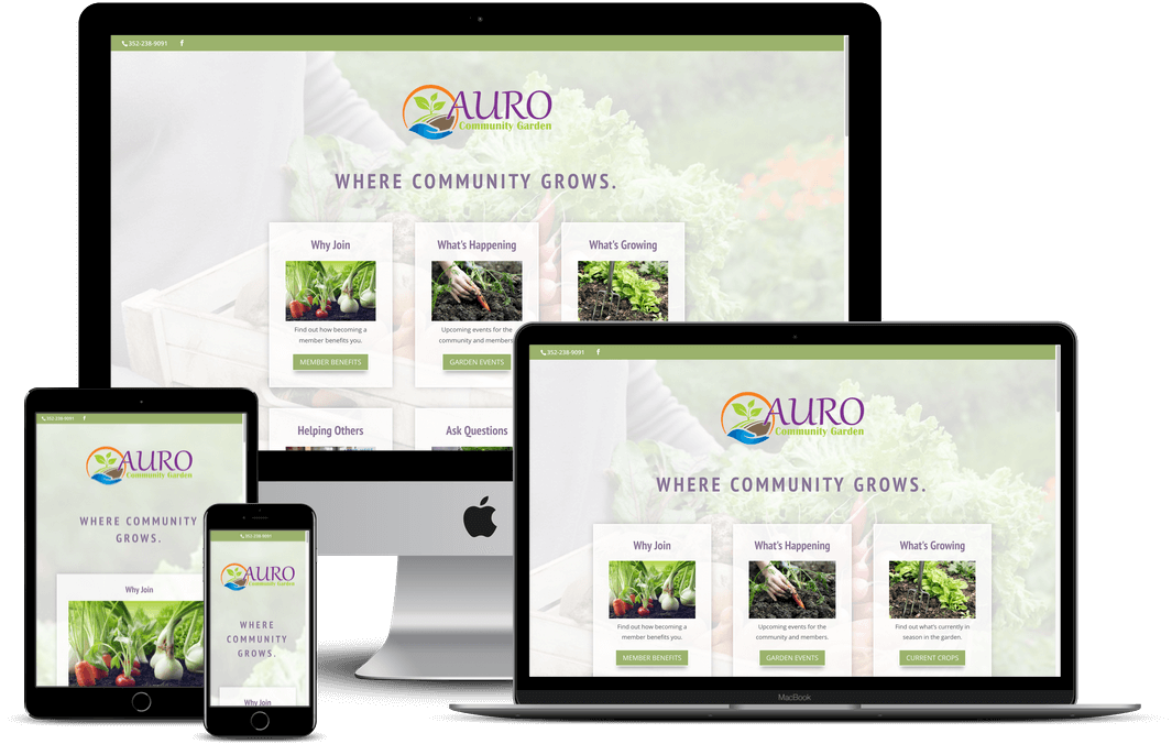 Auro Community Garden Farms Website Designer - Tampa, FL