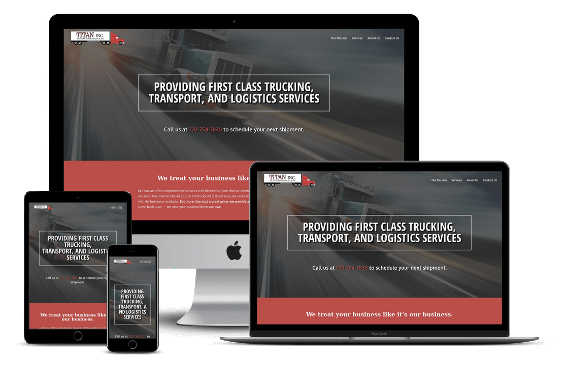 Tampa Trucking Company Website Design