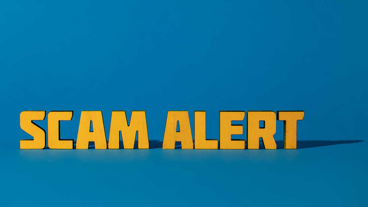 scam alert message