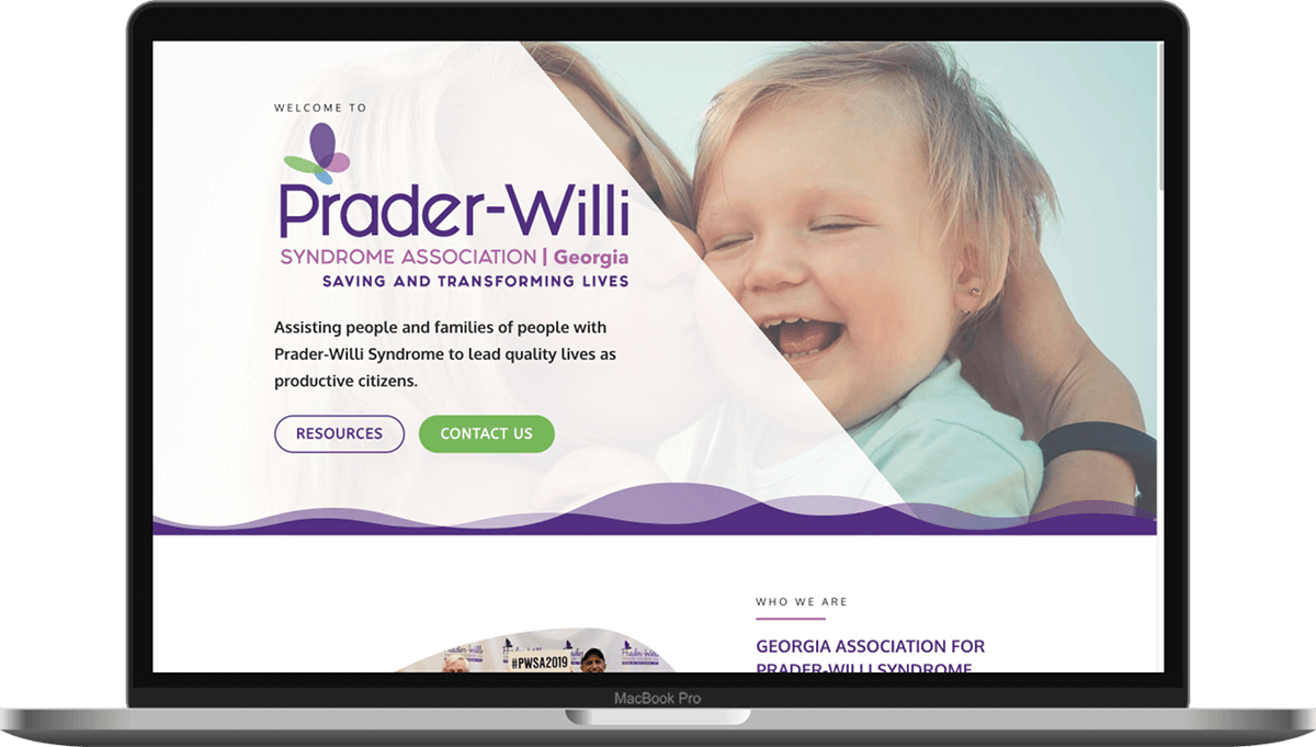 Prader Willi Syndrome Local Chapter Website Design