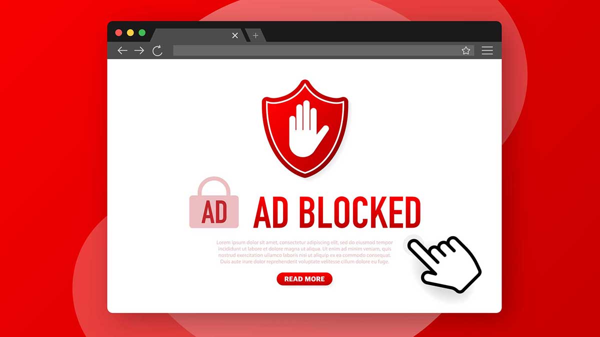 ad blocked from google screen