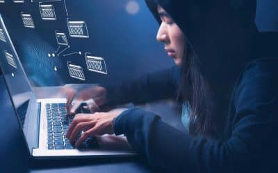 a hacker accessing a website via a file manager plugin and changing files